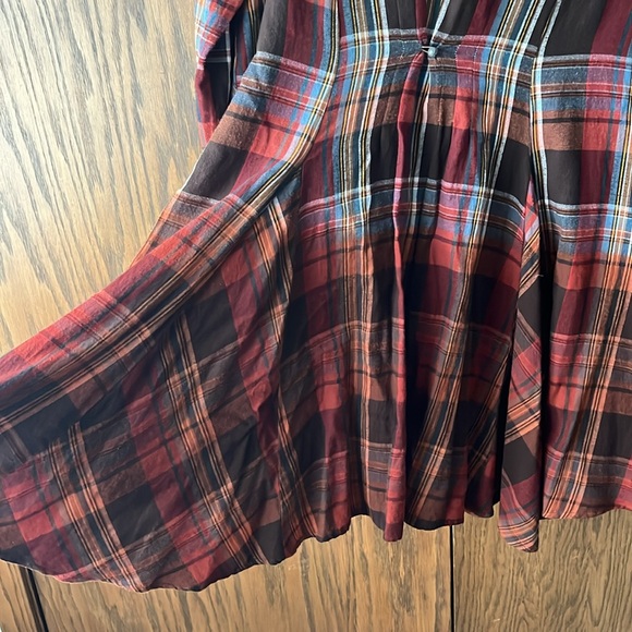 Plaid shirt dress, tunic, duster - Picture 8 of 9